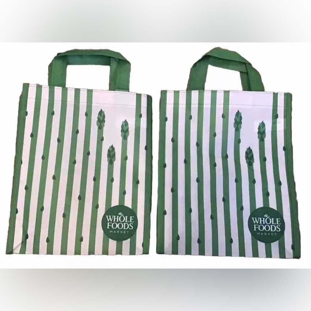 WHOLE FOODS Small Reusable Bags Set of 2 new